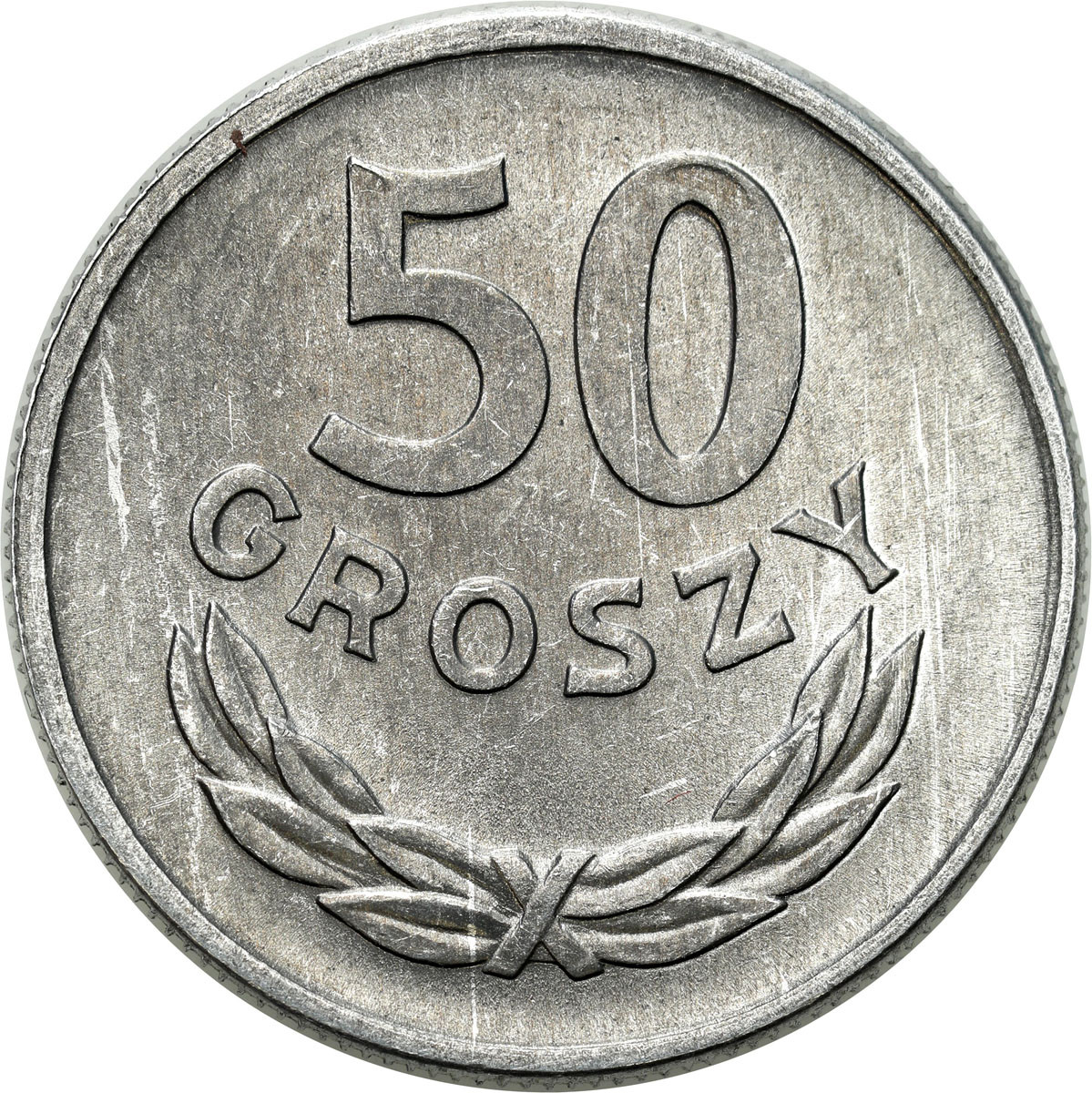 PRL. 50 groszy 1967 aluminium – rzadszy rocznik